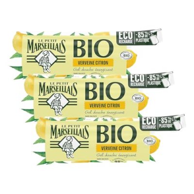 LE PETIT MARSEILLAIS Recharge gel douche bio energisant, verveine citron