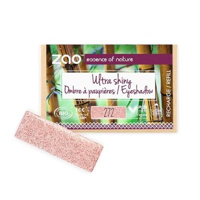 ZAO MAKEUP Recharge Ombre &agrave; paupi&egrave;res nacr&eacute;e rectangle 272 Rose Zao