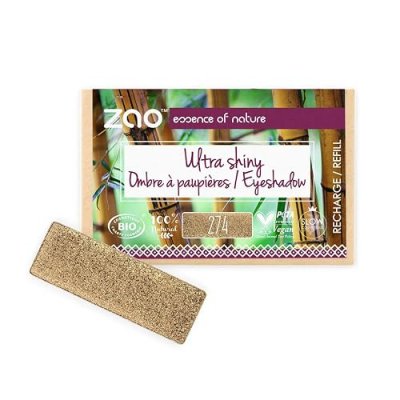 ZAO MAKEUP Recharge Ombre &agrave; paupi&egrave;res nacr&eacute;e rectangle 274 Brun Zao