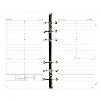 QUO VADIS Recharge organiseur semainier 2023/2024 - Timer 21 - 15 x 21 cm - 
