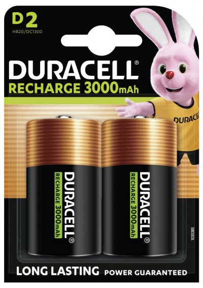 DURACELL Rechargeable D (2 pi&egrave;ces)