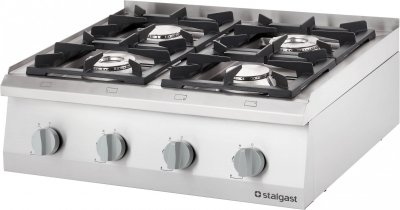 STALGAST R&eacute;chaud &agrave; Gaz &agrave; Poser 4 Br&ucirc;leurs 22.5 kW (3.5 + 2x5 + 7) G20 ou G30