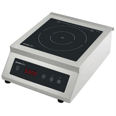  R&eacute;chaud &agrave; induction de table, 1 plaque 3,5 kw - virtus - - acier inoxydable5 kw 425x330x105mm