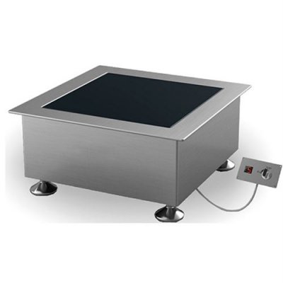  R&eacute;chaud &agrave; induction int&eacute;gr&eacute;, 1 plaque 3,5 kW - Virtus - - Acier inoxydable3 360x380x125mm