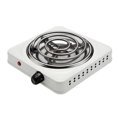AVIZAR R&eacute;chaud Electrique Portable 1000W Plaque Chauffante 21cm Compact Blanc