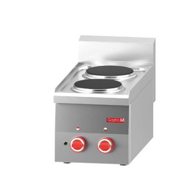 GASTRO M R&eacute;chaud Electrique Professionnel - 2 plaques - 3 kW -  - Acier inoxydable x600xmm
