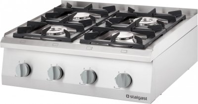 STALGAST R&eacute;chaud Gaz &agrave; Poser 4 Br&ucirc;leurs 20.5 kW (3.5 + 2x5 +7) G20 ou G30