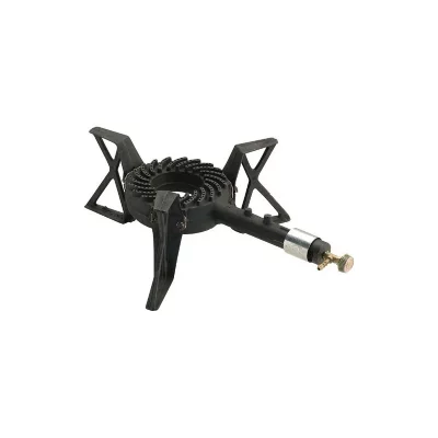 KEMPER Rechaud gaz fonte 3 Pieds 7KW Butane/Propane 1 Bruleur 509gr/H 