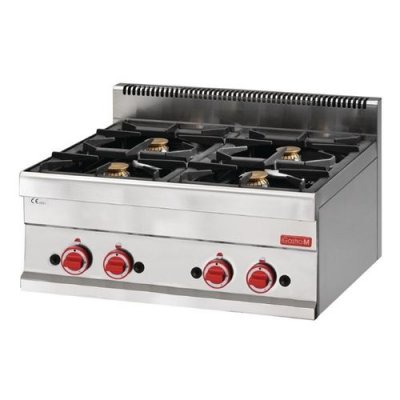 GASTRO M R&eacute;chaud Gaz Professionnel s&eacute;rie 650 - 4 feux -  - x650xmm