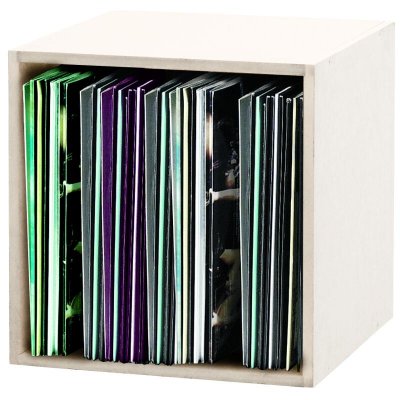 GLORIOUS DJ RECORD BOX 110 WHITE - Casier Rangement pour 110 Vinyles Finition Blanc