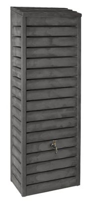 BELLIJARDIN R&eacute;cup&eacute;rateur &agrave; eau 300 L. Forestier anthracite aspect bois