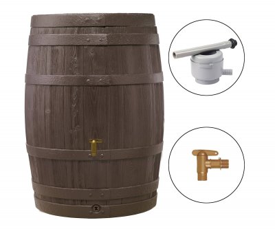 GARANTIA R&eacute;cup&eacute;rateur d'eau a&eacute;rien  cylindrique brun , 400 l