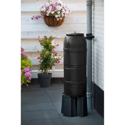 NATURE R&eacute;cup&eacute;rateur d'eau de pluie mural en poly&eacute;thyl&egrave;ne vert 100l