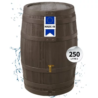 GARANTIA R&eacute;cup&eacute;rateur d'eau de pluie Tonneau Vino - 250L 