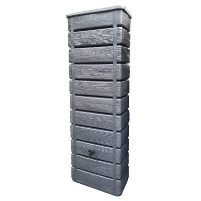 BELLIJARDIN R&eacute;cup&eacute;rateur d'eau de pluie WOOD 300 L imitation bois anthracite -