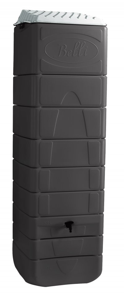 BELLI R&eacute;cup&eacute;rateur d'eau mural  gris 650L
