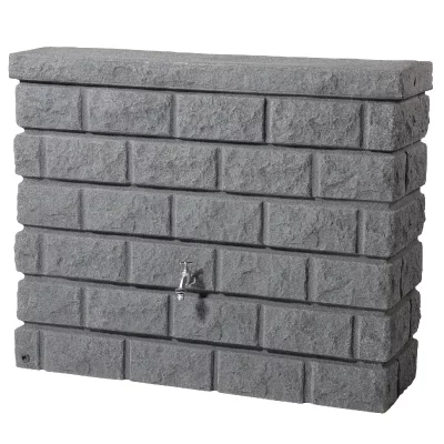 GARANTIA R&eacute;cup&eacute;rateur d'eau murale Rocky 400L gris granite 