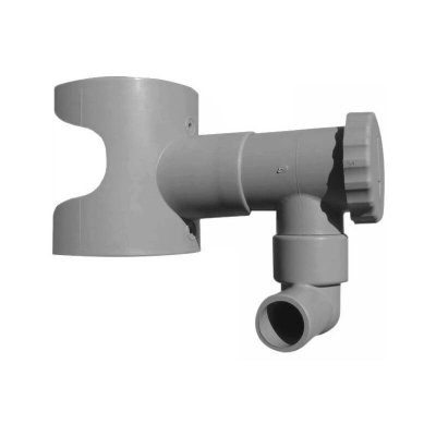 CAPT EAU R&eacute;cup&eacute;rateur d'eau pour goutti&egrave;re circulaire - Gris - Lot de 3