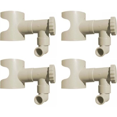 CAPT EAU R&eacute;cup&eacute;rateur d'eau pour goutti&egrave;re Circulaire Lot de 4
