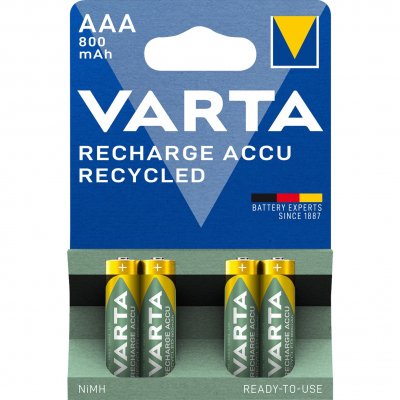 VARTA RECYCLED AAA 800MAH BLS 4 