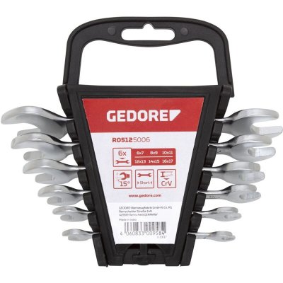 GEDORE RED 3300958 R05125006 Jeu de cl&eacute;s plates doubles 6 pi&egrave;ces DIN 895