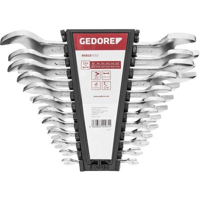 GEDORE Red R05125012 3300961 Jeu de cl&eacute;s plates doubles 12 pi&egrave;ces - 