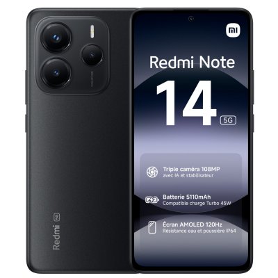 XIAOMI Redmi Note 14 5G 8/256 Midnight Black