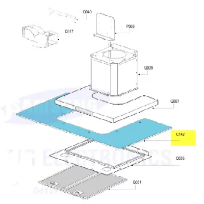 SAMSUNG Reflecteur Verre Hotte Pour Hotte  - Dg8100506a