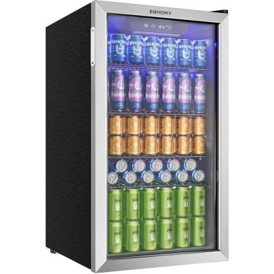 EUHOMY R&eacute;frig&eacute;rateur &agrave; boissons  90L,mini-r&eacute;frig&eacute;rateur pour 126 ,pour la maison, le bar ou le bureau
