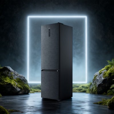 CECOTEC R&eacute;frig&eacute;rateur  Bolero CoolMarket Combi Elite Onyx Stone A