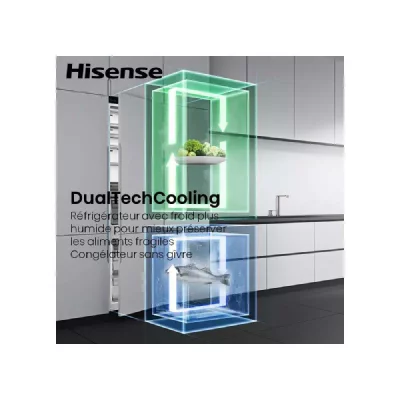 HISENSE R&eacute;frig&eacute;rateur combin&eacute; encastrable RB3B280SAWE 