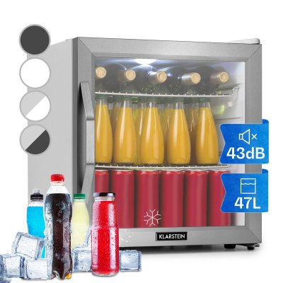 KLARSTEIN R&eacute;frig&eacute;rateur compact  Beersafe L - 47L - LED - Porte vitr&eacute;e blanc