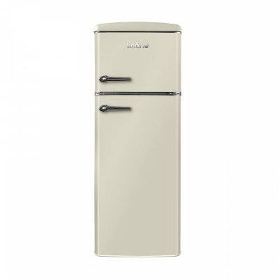 LINARIE R&eacute;frig&eacute;rateur cong&eacute;lateur 2 portes retro Arzy LJDD206CREAM 206 Litres cr&egrave;me
