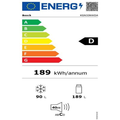 BOSCH R&eacute;frig&eacute;rateur cong&eacute;lateur en bas  KGN33NWDA