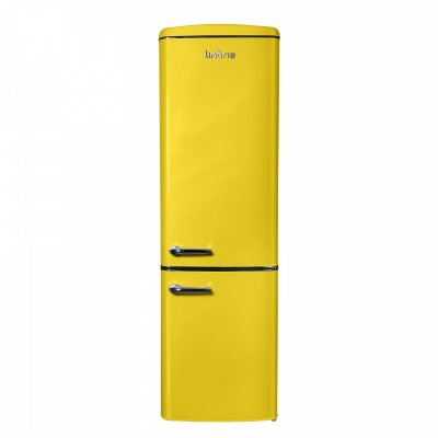 LINARIE R&eacute;frig&eacute;rateur cong&eacute;lateur retro ljco250lemon 244 litres lemon 