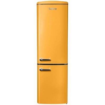 LINARIE R&eacute;frig&eacute;rateur cong&eacute;lateur Vintage LJCO250ORANGE 244 Litres Orange