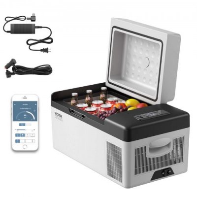 VEVOR R&eacute;frig&eacute;rateur de voiture 20 L -  - Glaci&egrave;re &eacute;lectrique portable panneau num&eacute;rique