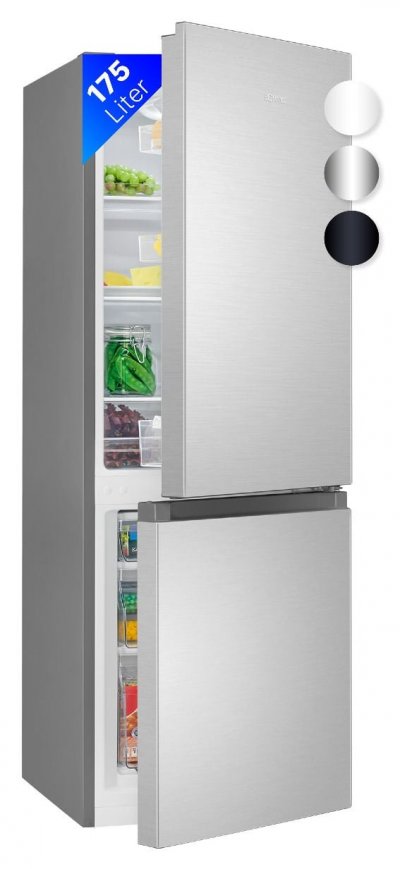 BOMANN R&eacute;frig&eacute;rateur et cong&eacute;lateur 175l inox  kg7352-inox