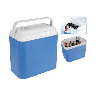 FRIZET R&eacute;frig&eacute;rateur Portable &Eacute;lectrique Excellent 24 L 12 V Bleu Blanc