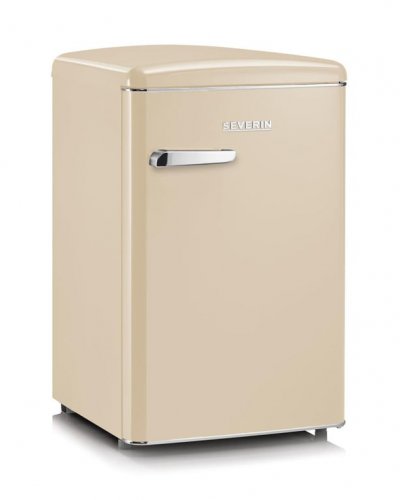 SEVERIN R&eacute;frig&eacute;rateur Top 8833-000 108L 37dB Automatique Etag&egrave;res R&eacute;glables Pose Libre Verre Cr&egrave;me