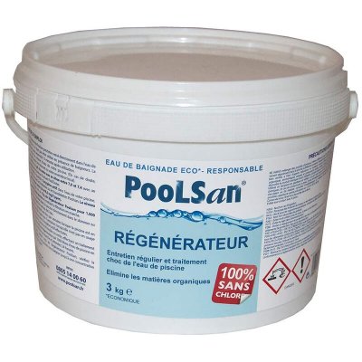 POOLSAN R&eacute;g&eacute;n&eacute;rateur clarifiant piscine  seau 3 kg