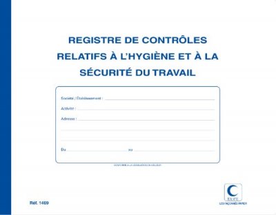 ELVE Registre contr&ocirc;le technique et s&eacute;curit&eacute; -  - A4 - 20 pages