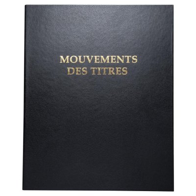 EXACOMPTA Registre des mouvements de titres - 4603E -  - 32 x 26 cm