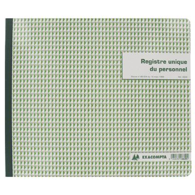 EXACOMPTA Registres sociaux  "unique du personnel" 6620