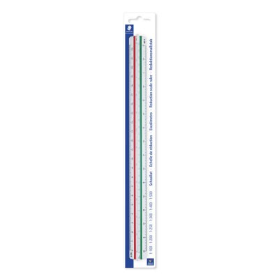 STAEDTLER R&egrave;gle &agrave; &eacute;chelle de r&eacute;duction Mars 561 avec code couleur 30 cm