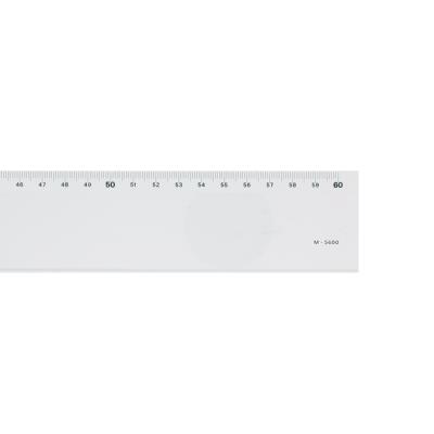 MINERVA Regle altu 60cm 1 biseautee transparent gx60 