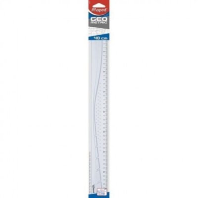 MAPED R&egrave;gle - Plate - 40 Cm - Plastique - Geometric - 