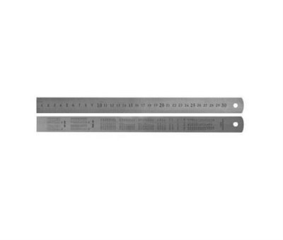 OUTIFRANCE R&eacute;glet Acier Mat Semi-rigide 30 Mm- 15 cm 