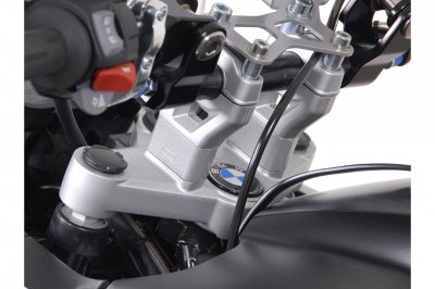 SW MOTECH R&eacute;hausse de guidon SW-MOTECH H:30 mm gris BMW R 1200 GS 08-