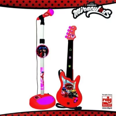 REIG MUSICALES Reig 2675 Ladybug Guitare avec microphone et amplificateur